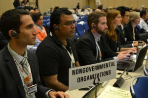 Corporate Accountability organizers at COP 6.