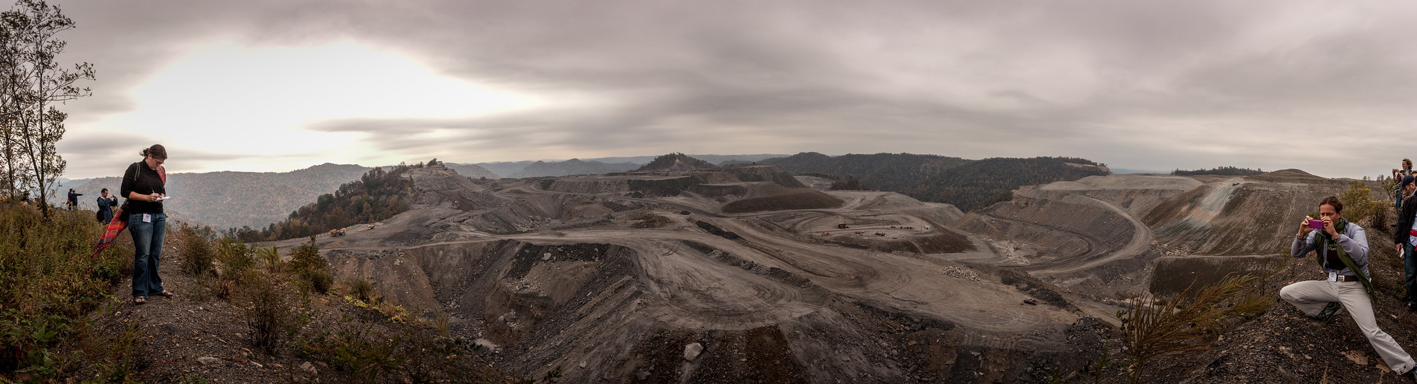 Mountain top coal mining