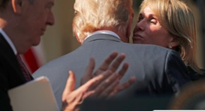 Kelly Knight Craft hugging Donald Trump.